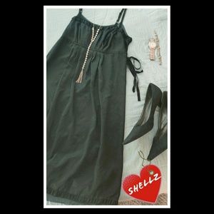 Vera Wang Silk Sheath Dress/Nightgown, Black, S